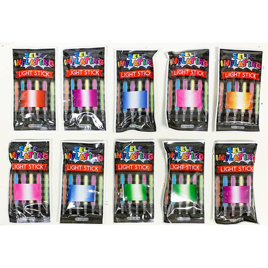 10 x Inflatable Sabers - Multicoloured - Perfect for Parties